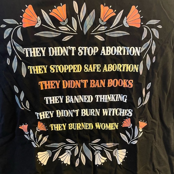 Black Graphic Tee with Bold Statement - Picture 2 of 2